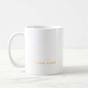 Minimalistischer moderner Individuelle Name, Text Kaffeetasse