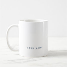 Minimalistischer moderner Individuelle Name, Text  Kaffeetasse