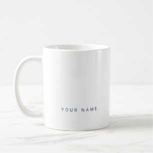 Minimalistischer moderner Individuelle Name, Text Kaffeetasse