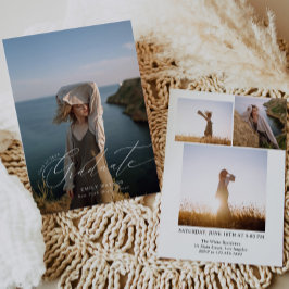 Minimalistischer moderner klassischer Foto Collage Einladung