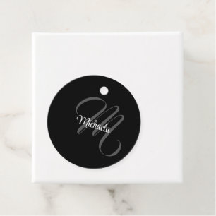 Minimalistischer moderner Monogramm-Anfangsname Geschenkanhänger