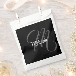 Minimalistischer moderner Monogramm-Anfangsname Geschenktütchen