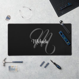 Minimalistischer moderner Monogramm-Anfangsname Schreibtischunterlage
