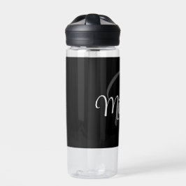 Minimalistischer moderner Monogramm-Anfangsname Trinkflasche