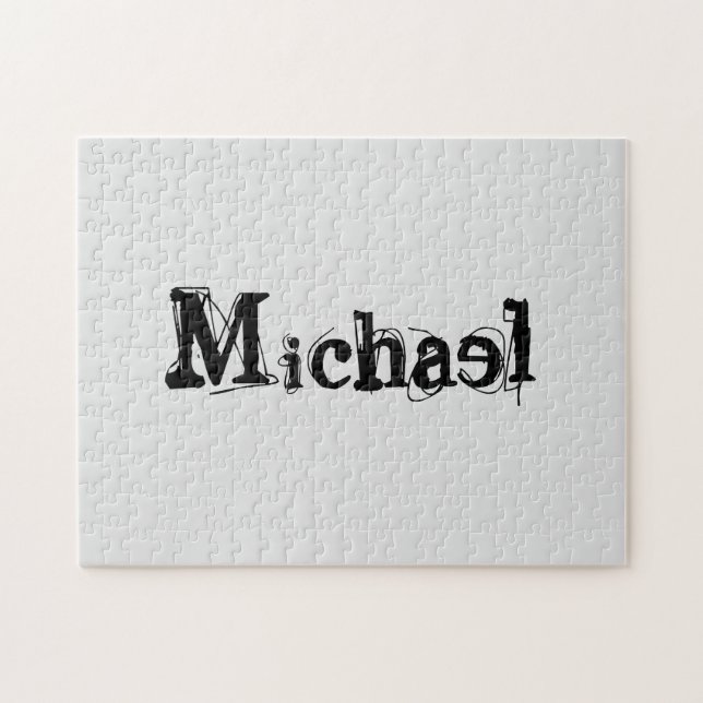Minimalistischer moderner Monogramm-Name schwarz g (Horizontal)