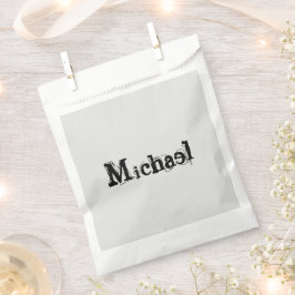 Minimalistischer moderner Monogramm-Name schwarz g Geschenktütchen