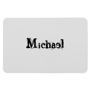 Minimalistischer moderner Monogramm-Name schwarz g Magnet