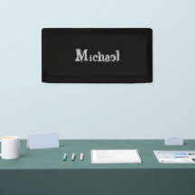 Minimalistischer moderner Monogrammname Schwarz-we