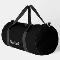 Minimalistischer moderner Monogrammname Schwarz-we