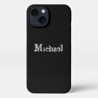 Minimalistischer moderner Monogrammname Schwarz-we