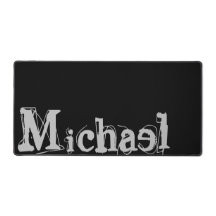 Minimalistischer moderner Monogrammname Schwarz-we