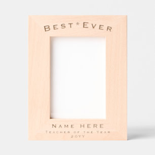 Minimalistischer, moderner Personalisiert bester L Geätzte Rahmen