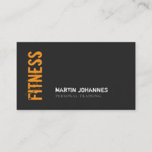 Minimalistischer moderner Plain Fitness Personal T Visitenkarte