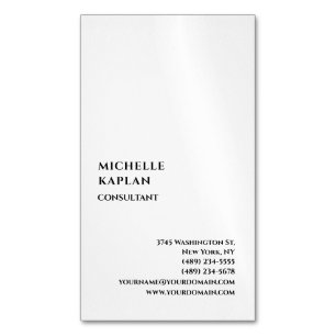 Minimalistischer moderner professioneller Exklusiv Magnetische Visitenkarte
