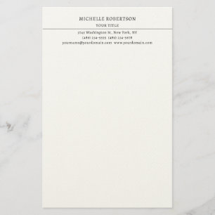 Minimalistischer moderner professioneller kreative briefpapier