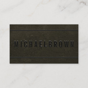 Minimalistischer, moderner QR-Code für Gold Black  Visitenkarte