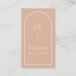 Minimalistischer, moderner rosa Blush Arch Beauty  Visitenkarte
