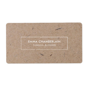 Minimalistischer moderner rustikaler Kraftpapier 