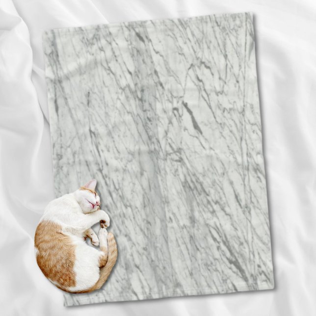 minimalistischer, moderner, schick-grau Marmor Fleecedecke (minimalist stylish modern chic grey marble fleece blanket)