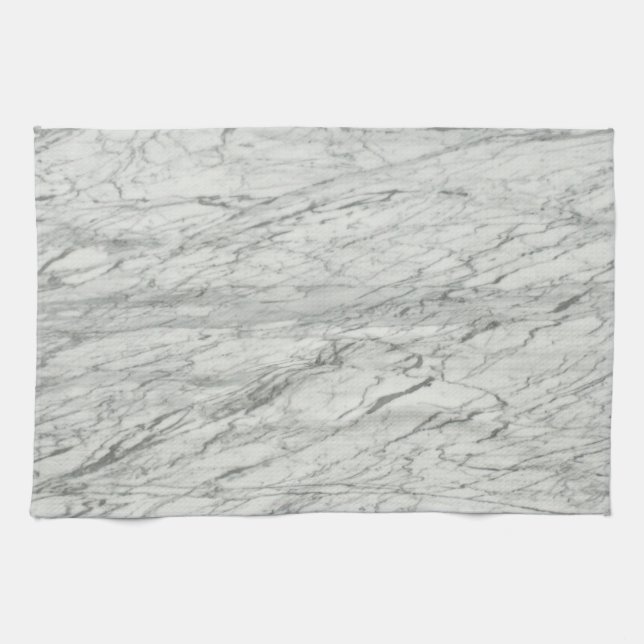 minimalistischer, moderner, schick-grau Marmor Geschirrtuch (Horizontal)
