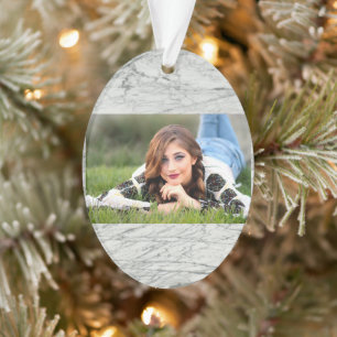 minimalistischer, moderner, schick-grau Marmor Ornament