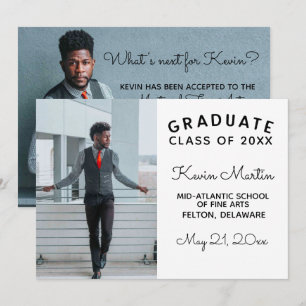 Minimalistischer moderner Typ und Abschluss für Sk Einladung