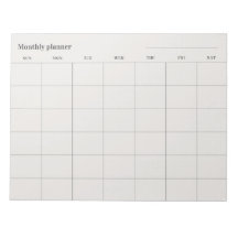 Minimalistischer Monatsplaner, anpassbarer Titel S