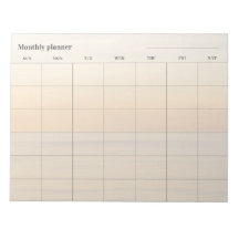 Minimalistischer Monatsplaner (pastell), anpassbar