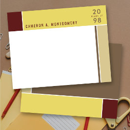 Minimalistischer Mondrian Modern Color Blocks Absc Dankeskarte