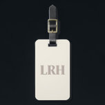 Minimalistischer Monogramm-Bridesmaid-Tag Gepäckanhänger<br><div class="desc">Kleine Gegenstände mit großer Wirkung. Rüsten Sie Ihr Gepäck mit einem klassischen mit Monogramm Gepäckanhänger auf. Sie wird stilvoll reisen Liebe.</div>