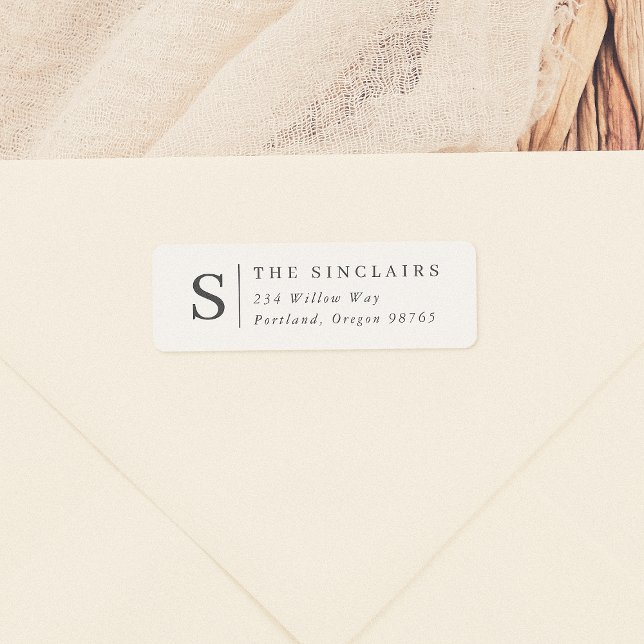 Minimalistischer Monogramm Elegante Familienname (Von Creator hochgeladen)