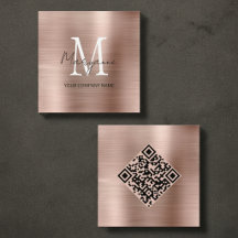 Minimalistischer Monogramm-QR-Code