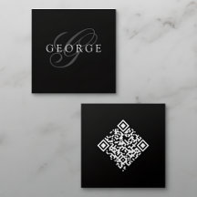 Minimalistischer Monogramm-QR-Code
