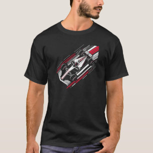 Minimalistischer Motorsport-Formel-Rennwagen-Gesch T-Shirt