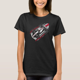Minimalistischer Motorsport-Formel-Rennwagen-Gesch T-Shirt