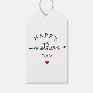 Minimalistischer Muttertag Geschenkanhänger