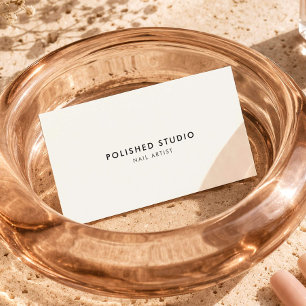 Minimalistischer Nageldesigner Techniker Luxe Elfe Visitenkarte