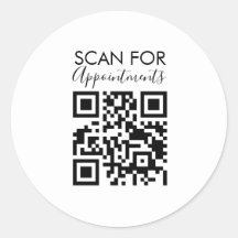 Minimalistischer Nagelstudio Ernennungen QR-Code
