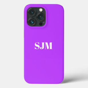 Minimalistischer Name des Monogramms Orchid lila Case-Mate iPhone Hülle