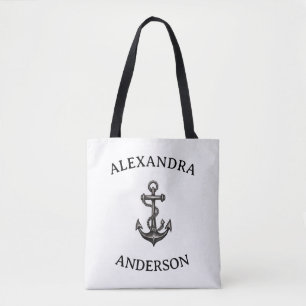 Minimalistischer Name des realistischen Anchors Tasche