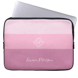 Minimalistischer Name für Monogramm Laptopschutzhülle