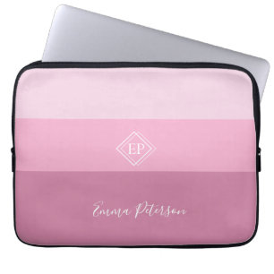 Minimalistischer Name für Monogramm Laptopschutzhülle