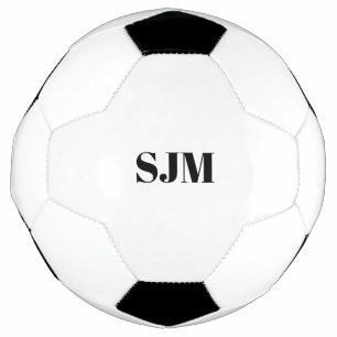 Minimalistischer Name für schwarze Monogramm Fußball