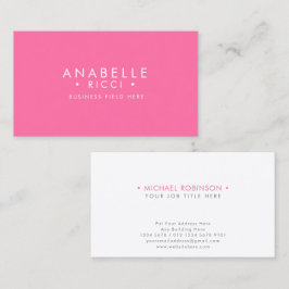 Minimalistischer Name | serieller Schriftart Sans  Visitenkarte