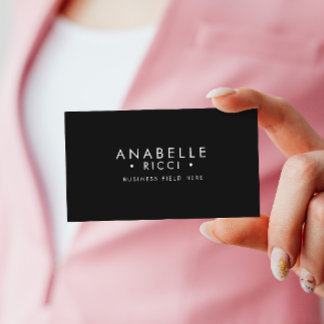 Minimalistischer Name | serieller Schriftart Sans Visitenkarte