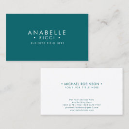 Minimalistischer Name | serieller Schriftart Sans  Visitenkarte