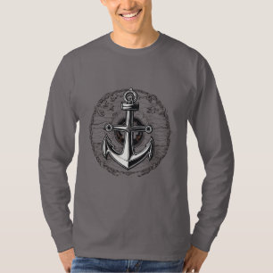 Minimalistischer Nautikanker - Stabilitätszeichen T-Shirt