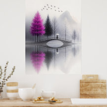 Minimalistischer Nebelbrücke