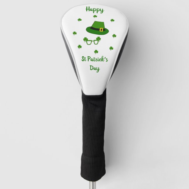 Minimalistischer Niedlicher Happy St Patrick's Day Golf Headcover (Vorderseite)