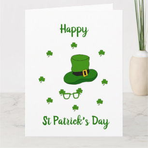 Minimalistischer Niedlicher Happy St Patrick's Day Karte
